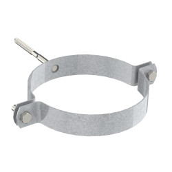 Collier mural poêle galvanisé Ø150mm SANINSTAL – Fixation solide