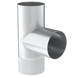 Té 90° galvanisé Ø 125 mm SANINSTAL – Raccordement Fiable