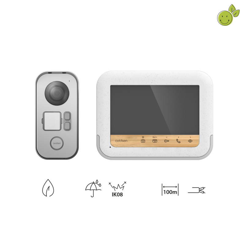 Vidéophone 2 fils Bamboo View AVIDSEN Vidéophone 2 fils Bamboo View AVIDSEN