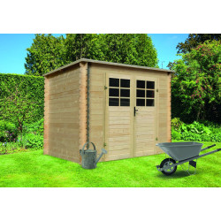 Abri de jardin en bois moderne 19 mm 2,48 x 2,48 m | SOLID