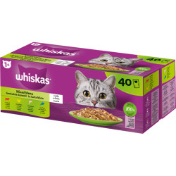 WHISKAS Pâtée Chat 1+ Mixte Gelée 85 g 40 p | WHISKAS