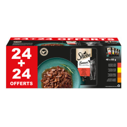 Sheba Patée Chat Sélection Boucher Sauce 48 Pcs | SHEBA