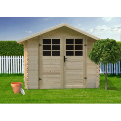 Abri de jardin bois Traditionnel 28mm 2.98x2.98m | SOLID