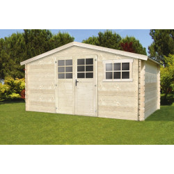 Abri de jardin bois Traditionnel 34mm 3.88x2.98m | SOLID