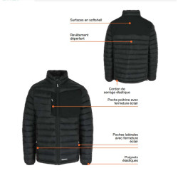 Veste matelassée Furi noire S HEROCK – Confort & Style | HEROCK