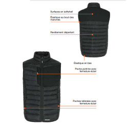 Gilet sans manches Suri noir L HEROCK – Confort & Protection | HEROCK