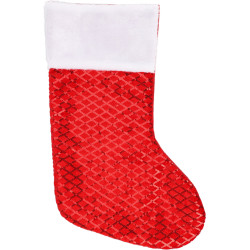 Chaussette de Noël Scintillante 41cm – Déco Festive