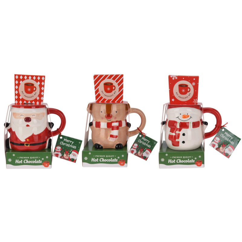 Mug de Noël Cacao 20 g – Cadeau festif parfait