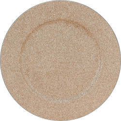 Assiette décorative champagne Ø 33 cm – Noël festif