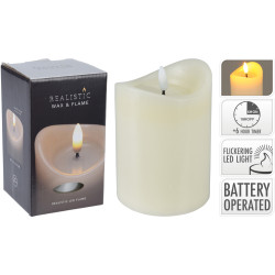 Bougie LED Minuteur Ivoire – Ambiance Douce et Sécurisée