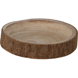Assiette en bois Ø 25 cm – Déco Noël Naturelle

