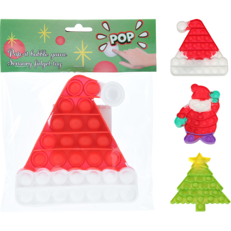 Jeu sensoriel Pop-it Noël Silicone – Amusant et Festif


