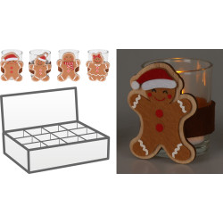 Photophore en verre Cookies 5,5x7,3 cm – Ambiance magique