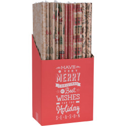 Papier cadeau de Noël 70 x 200 cm – emballage festif