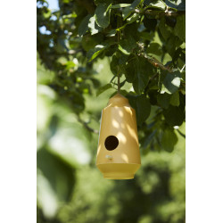 Nichoir pour oiseaux ocre Ø 15,1 x 28 cm POINT VIRGULE