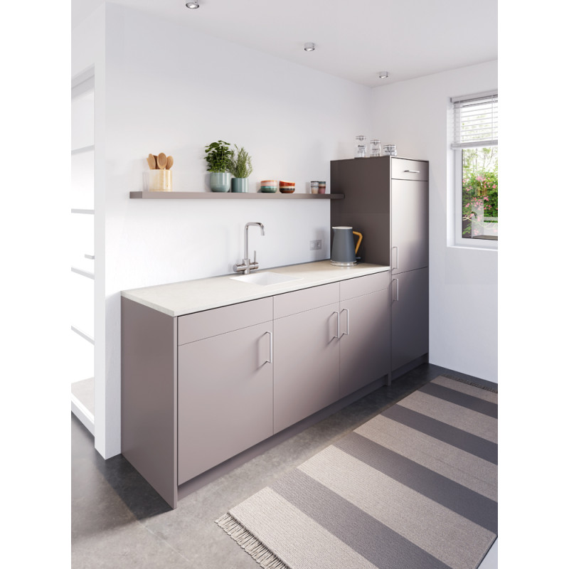 Plan de travail béton clair 182x60cm – Style & Durabilité

