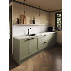 Plan de travail en bois beige 302 x 63,5 cm – Cuisinez avec style