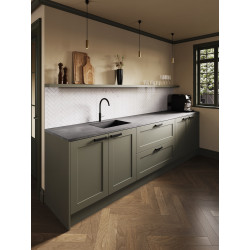 Plan de travail béton anthracite 302cm – Style & Durabilité

