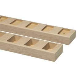 Profilé droit en MDF Decowall Roomdivider chêne naturel 100 cm 2 pièces CANDO