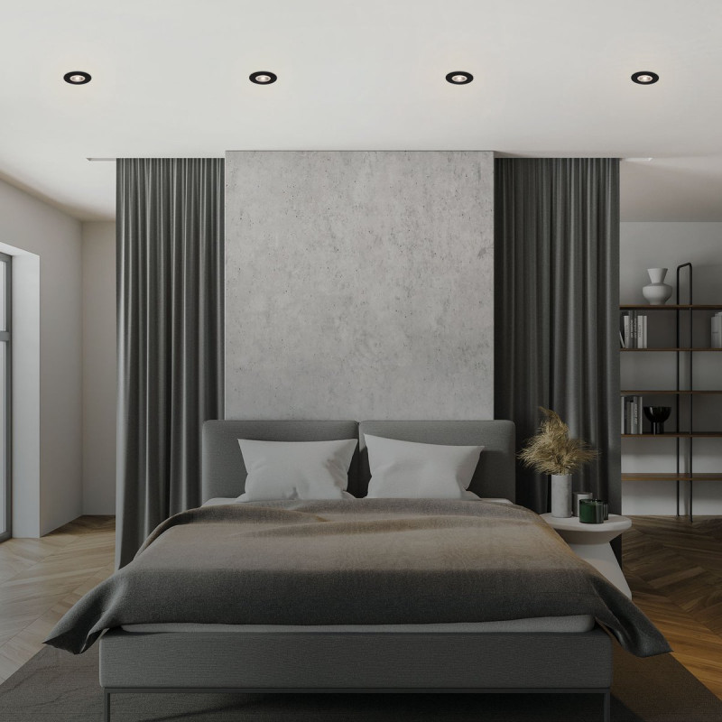 Spot LED Noir IP44 480lm – Éclairage Durable | BRILONER

