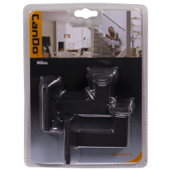 Support de rampe d'escalier Milan noir mat – design et stabilité