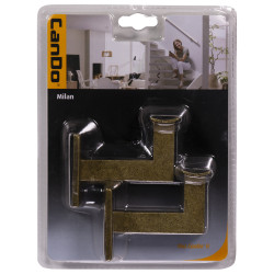 Support pour rampe d'escalier Milan, vieux bronze, 2 pièces – CANDO Support pour rampe d'escalier Milan, vieux bronze, 2 pièces – CANDO
