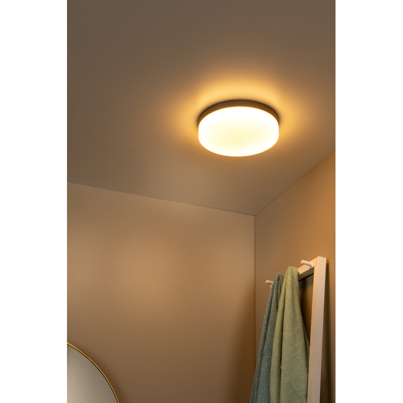 Plafonnier LED pour salle de bain Biskit noir 700 lm 12 W LUCIDE Plafonnier LED pour salle de bain Biskit noir 700 lm 12 W LUCIDE