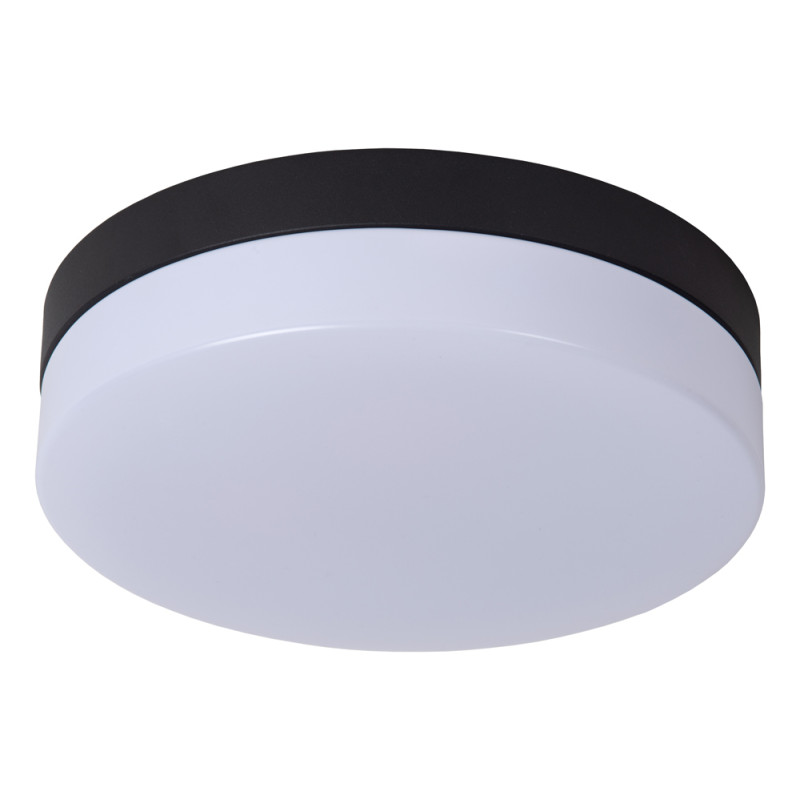Plafonnier LED pour salle de bain Biskit noir 700 lm 12 W LUCIDE Plafonnier LED pour salle de bain Biskit noir 700 lm 12 W LUCIDE