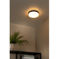 Plafonnier LED pour salle de bain Biskit noir 1150 lm 18 W LUCIDE Plafonnier LED pour salle de bain Biskit noir 1150 lm 18 W LUCIDE