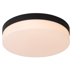 Plafonnier LED pour salle de bain Biskit noir 1150 lm 18 W LUCIDE