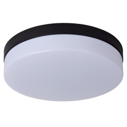 Plafonnier LED pour salle de bain Biskit noir 1150 lm 18 W LUCIDE Plafonnier LED pour salle de bain Biskit noir 1150 lm 18 W LUCIDE