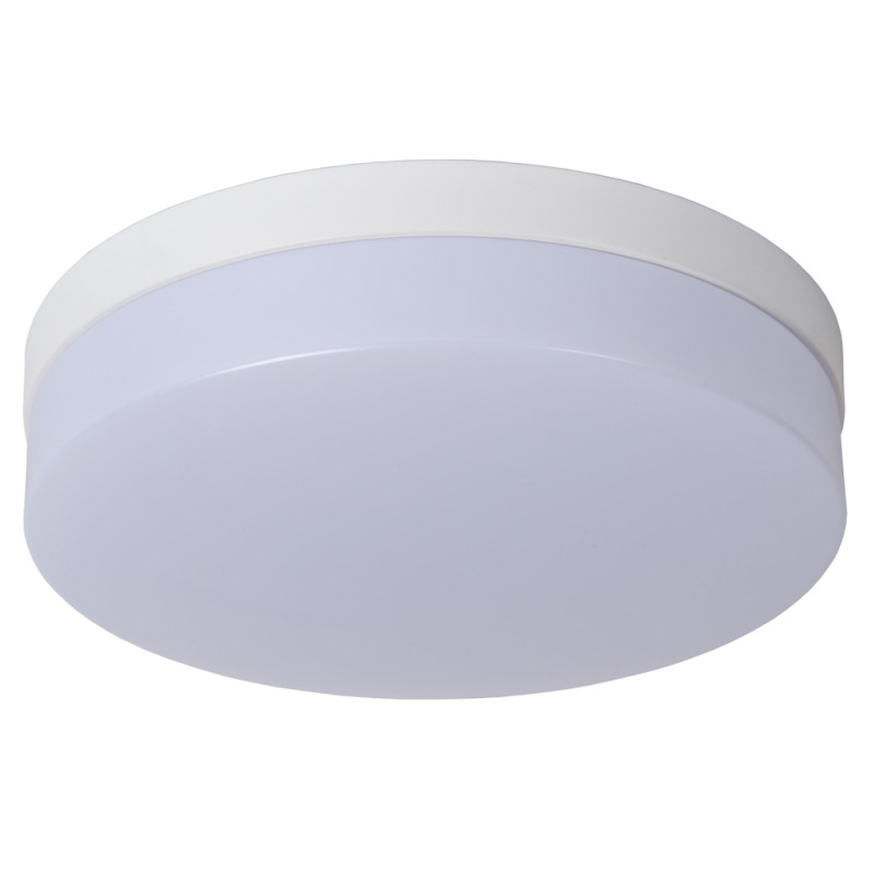 Plafonnier LED pour salle de bain Biskit blanc 1150 lm 18 W LUCIDE Plafonnier LED pour salle de bain Biskit blanc 1150 lm 18 W LUCIDE