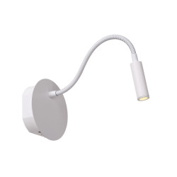 Lampe de chevet murale LED Jolijn sur batterie articulée blanche 2 W LUCIDE