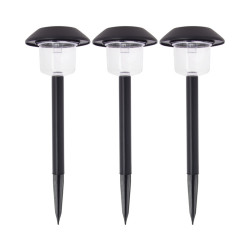Poteau LED solaire RGB 3 pièces XANLITE