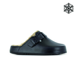 Sabots fourrés Stockholm noirs 42/43 – Confort hivernal | BLACKFOX