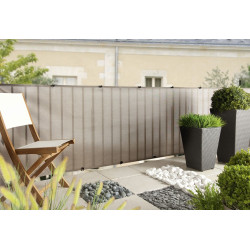 Brise-vue polyester tissé 2x1 fils avec illets EVERLY