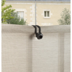 Brise-vue polyester tissé 2x1 fils avec illets EVERLY