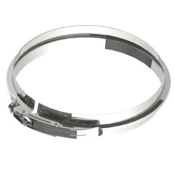 Bride de sécurité poêle inox Ø 131 mm – SANINSTAL