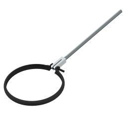 Collier mural poêle Ø 125 mm – Fixation solide SANINSTAL