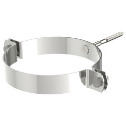 Collier mural poêle inox Ø 80mm SANINSTAL – Fixation solide