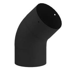 Coude 45° poêle émaillé Ø 125mm – Raccord Fiable