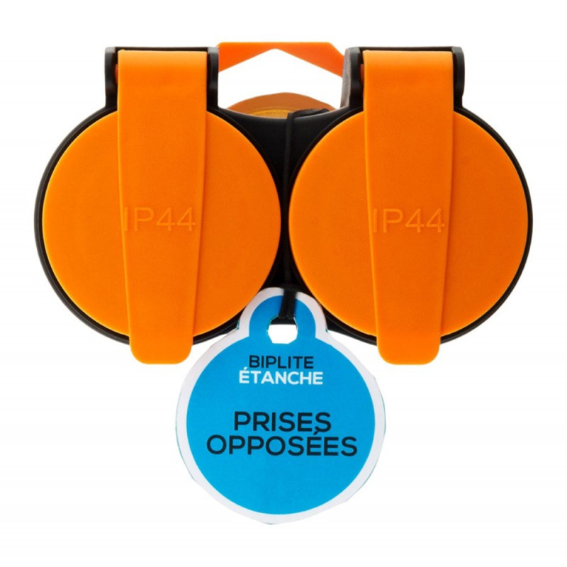 Domino 2x16A IP44 Noir – Connexion Sécurisée
 Domino 2x16A IP44 Noir – Connexion Sécurisée