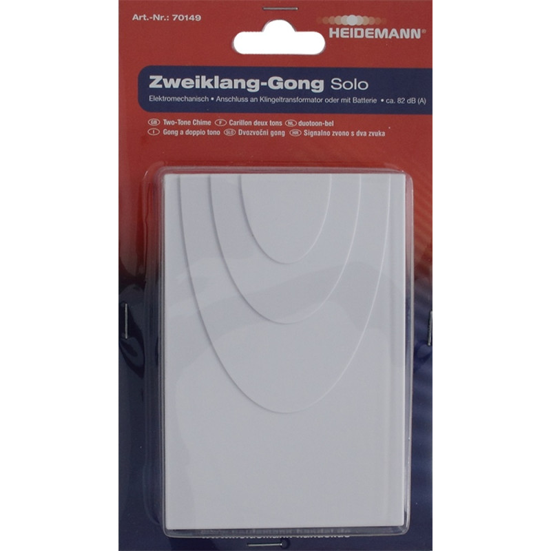 Sonnette Solo 2 mélodies blanche HEIDEMANN – Facile à installer
 Sonnette Solo 2 mélodies blanche HEIDEMANN – Facile à installer