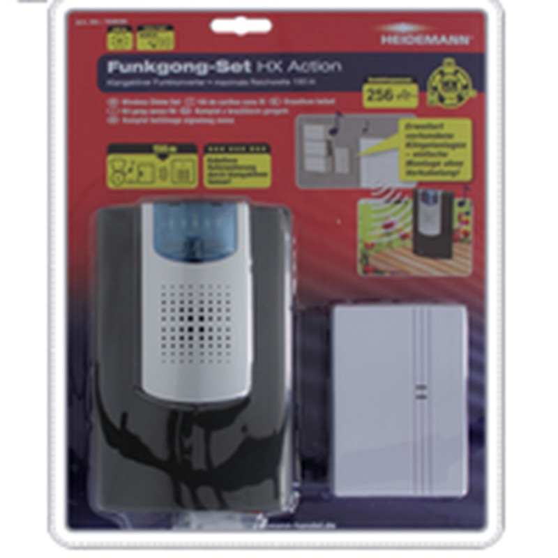 Carillon sans fil HX Action 150m – Portée 150m | HEIDEMANN

