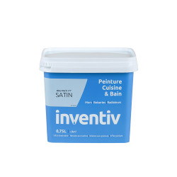 Peinture Cuisine & Bain Bleu Marin Satiné 0,75L – INVENTIV