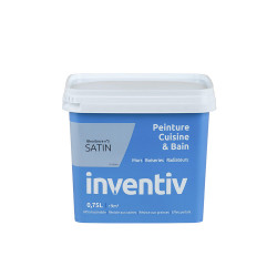 Peinture Cuisine & Bain Bleu Encre Satiné 0,75L – INVENTIV