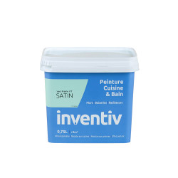 Peinture Cuisine & Bain Vert Prairie Satiné 0,75L – INVENTIV