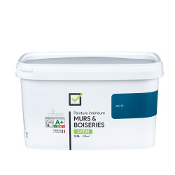 Peinture Murale Bleu Satiné 2,5L – Finition Parfaite