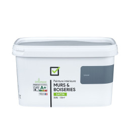 Peinture Gris A4 Satiné 2,5L – Murs & Boiseries