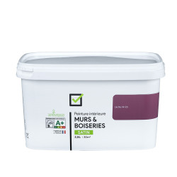 Peinture Lie de Vin Satiné – Murs & Boiseries 2,5L